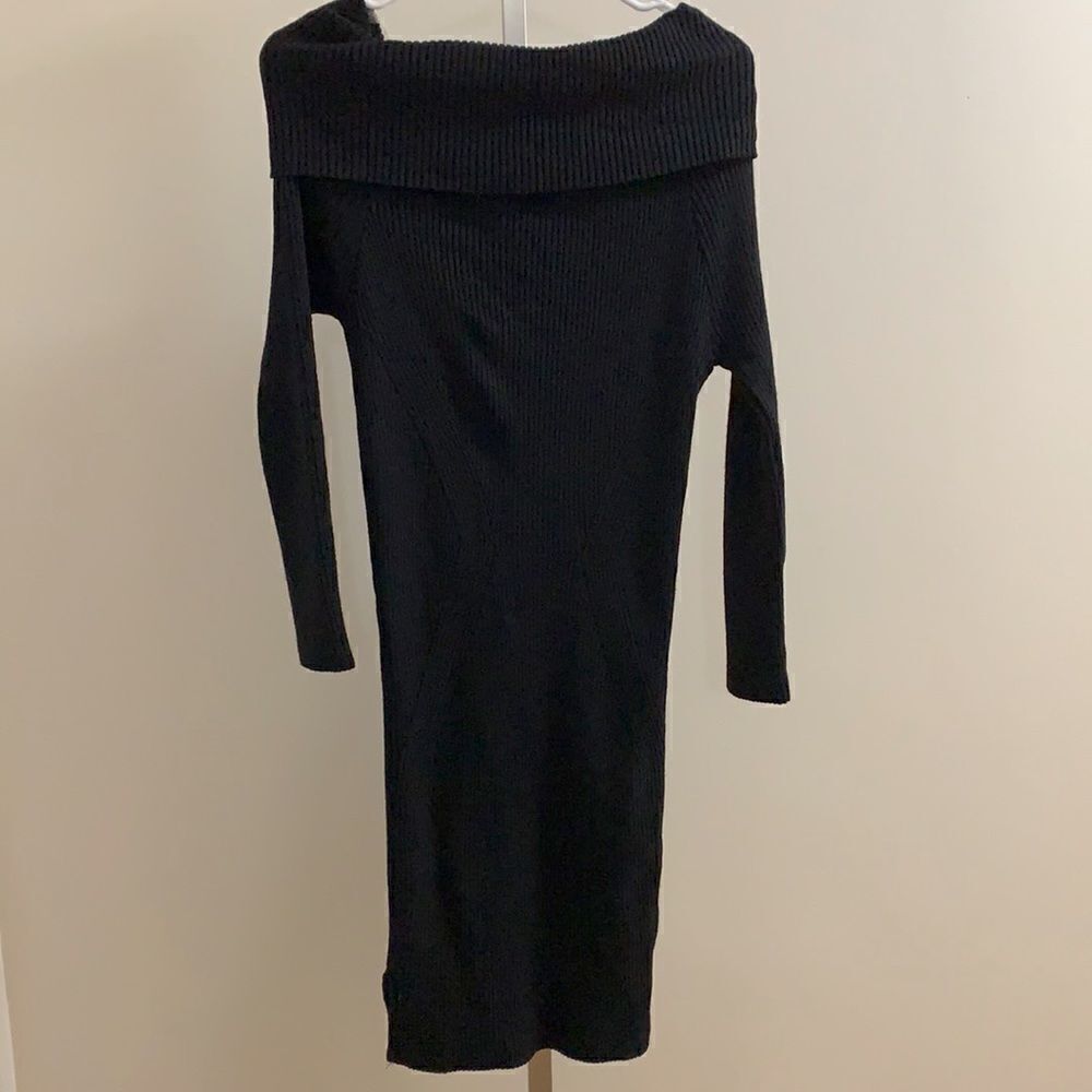 Cowl Neck Sweater Dress